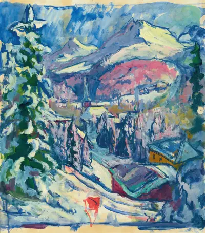 Davos zimą, Giovanni Giacometti
