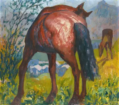 Red Horse av Giovanni Giacometti