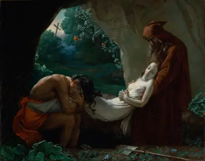 Burial of Atala av Anne Louis Girodet-Trioson