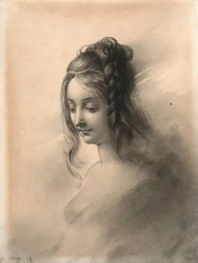 Studie hlavy dívky, Anne Louis Girodet-Trioson