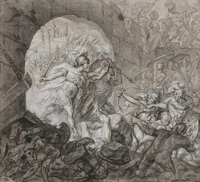 Trojský tábor dobyt Řeky, Anne Louis Girodet-Trioson
