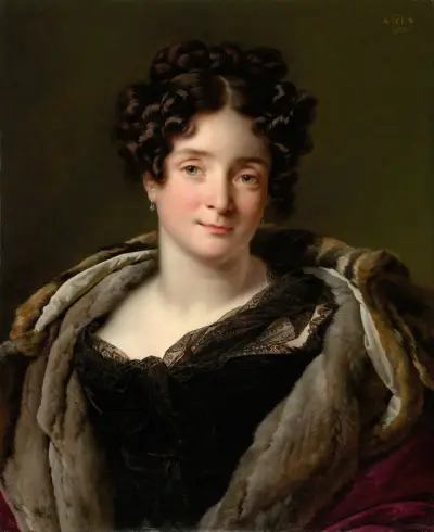 Madame Jacques-Louis-Étienne Reizet (Colette-Désirée-Thérèse Godefroy, 1782–1850) av Anne Louis Girodet-Trioson
