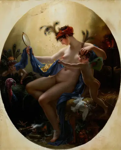 Portrét mademoiselle Lange jako Danaé, Anne Louis Girodet-Trioson