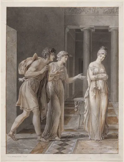 Setkání Oresta s Hermionou, Anne Louis Girodet-Trioson