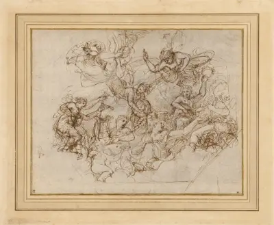 An Allegory of the Virtues of Federico II Gonzaga av Giulio Romano