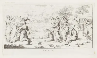 Diluvium av Giulio Romano