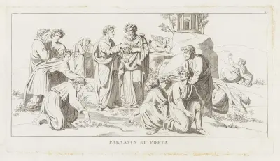 Parnasus et Poeta av Giulio Romano