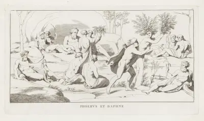 Phoebus et Daphne av Giulio Romano