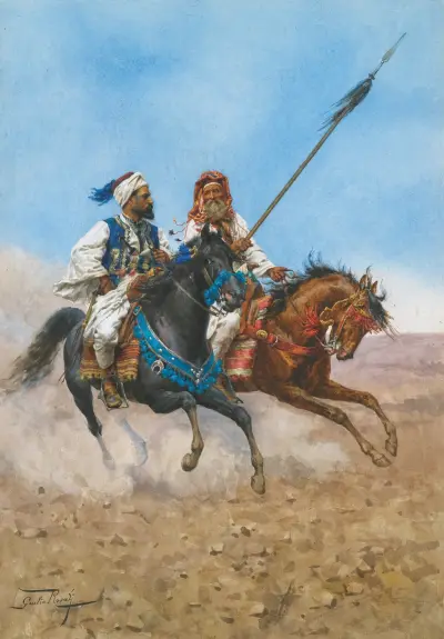 The Arab Riders av Giulio Rosati