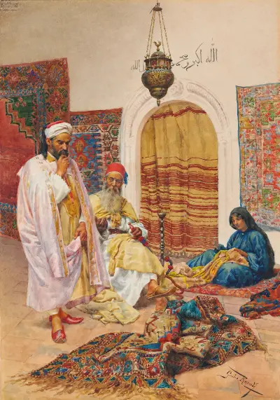 The Carpet Seller – nr 1 av Giulio Rosati