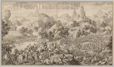 Breaking Through the Siege at Hesui, Giuseppe Castiglione