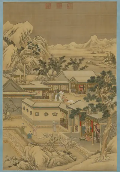 Emperor Qianlong Enjoys New Year’s Pleasures, Giuseppe Castiglione