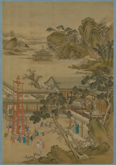 Emperor Qianlong’s Lantern Festival, Giuseppe Castiglione