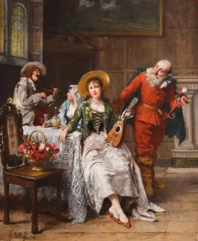 The music lesson, Giuseppe Castiglione
