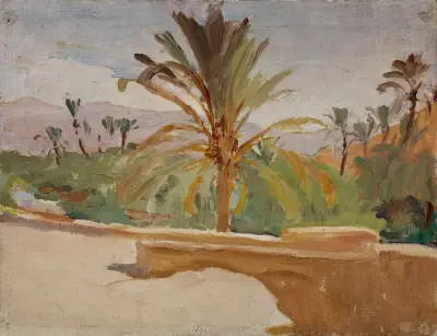 Biskra (Oase mit Palmen), 1909 – Nr. 2 von Jan Ciągliński