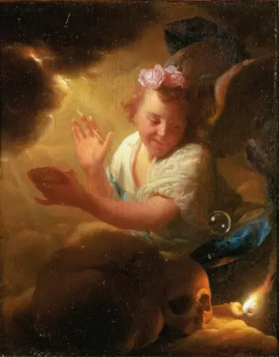 Allegory of human life av Godfried Schalcken