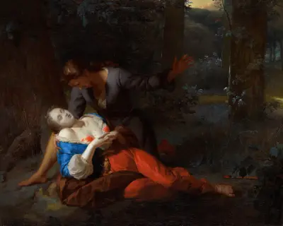Cephalus and Procris (Probably 1680s) av Godfried Schalcken