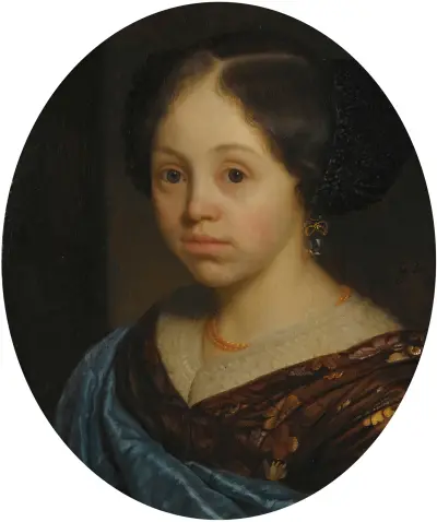 Portrait Of A Girl av Godfried Schalcken