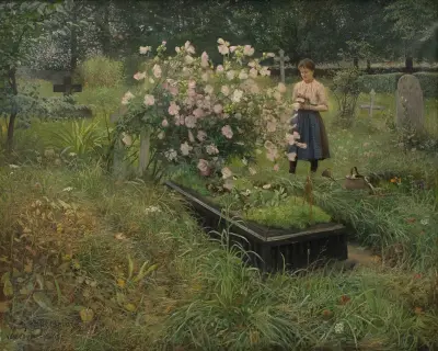 Graveyard Scene, Gottfrid Kallstenius