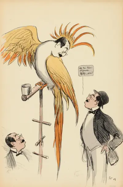 As tu bien déjeuné Koko…stia av Georges Goursat (Sem)
