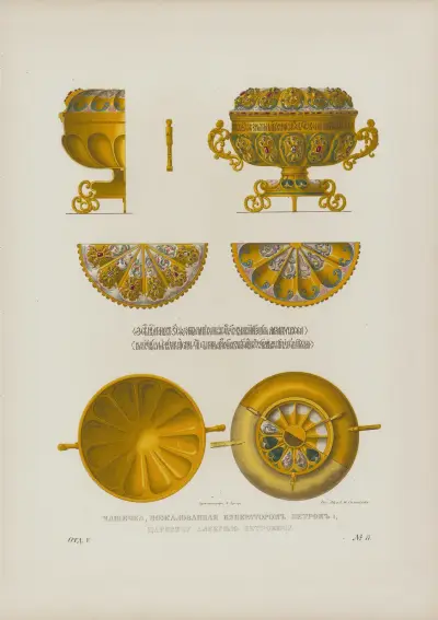 Cup given by Emperor Peter I to his son Tsarevich Aleksei av Fedor Grigoryevich Solntsev