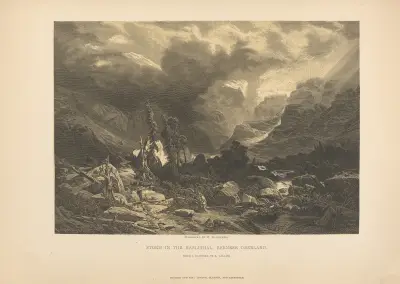 A. Calame – Storm in the Haslithal, Bernese Oberland av Theodor Gsell Fels