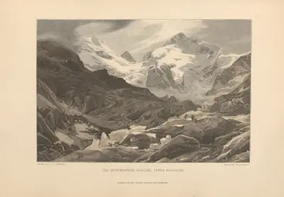 E. T. Compton – The Morteratsch Glacier, Upper Engadine av Theodor Gsell Fels