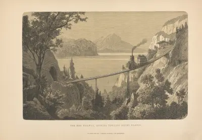 Toche – The Rigi Railway, looking towards Mount Pilatus av Theodor Gsell Fels