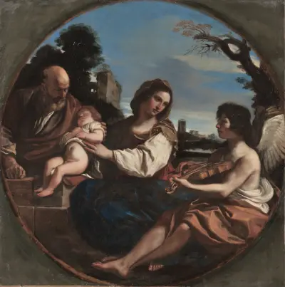 Rest on the Flight into Egypt av Guercino