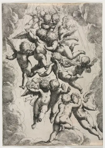 Angels in Glory av Guido Reni