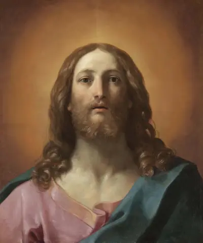 Bust Of Christ (Salvator Mundi) av Guido Reni