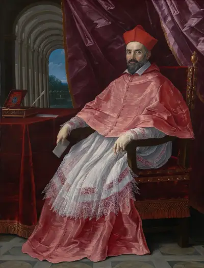 Cardinal Roberto Ubaldini, (1581-1635), Papal Legate to Bologna av Guido Reni