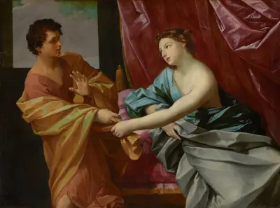 Joseph and Potiphar’s Wife av Guido Reni