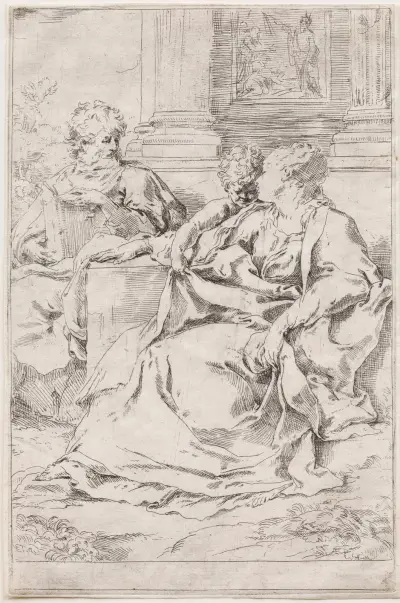 The Holy Family av Guido Reni