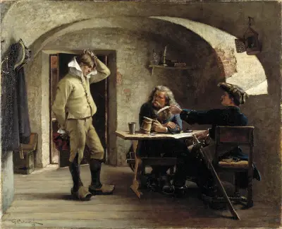 Recruiting Sergeants von Gustaf Cederström