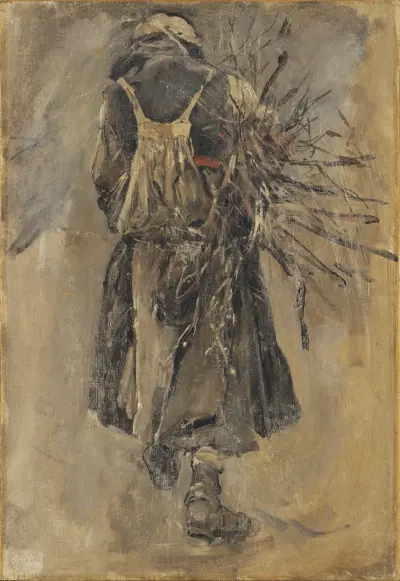 A Woman. Study for Sancta Simplicitas von Carl Gustaf Hellqvist