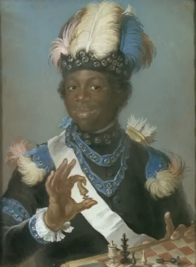 Adolf Ludvig Gustav Albert Couschi, omkring 1747–1822, kallad Badin av Gustaf Lundberg