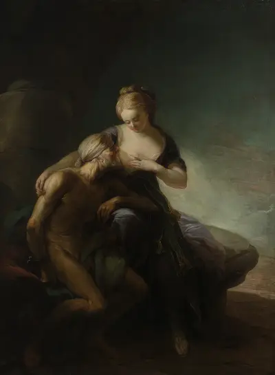 Caritas Romana. Allegori över kärleken av Carl Gustaf Pilo