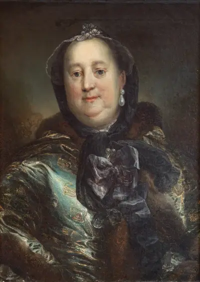 Porträtt av hertiginnan Antoinette Amalie av Braunschweig-Wolfenbüttel av Carl Gustaf Pilo