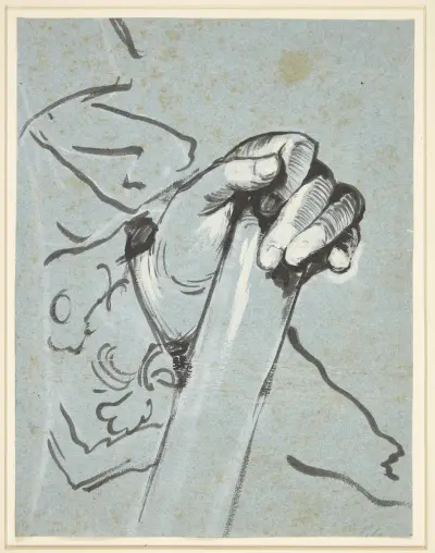 Studie af en hånd, Carl Gustaf Pilo