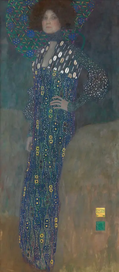 Bildnis Emilie Flöge av Gustav Klimt