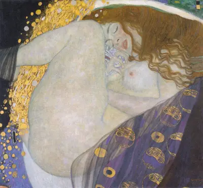 Danae av Gustav Klimt
