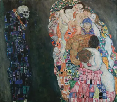 Death and Life av Gustav Klimt