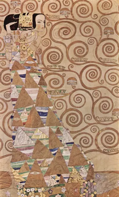 Expectation (from Tree of Life) av Gustav Klimt