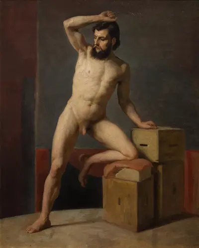 Male act av Gustav Klimt