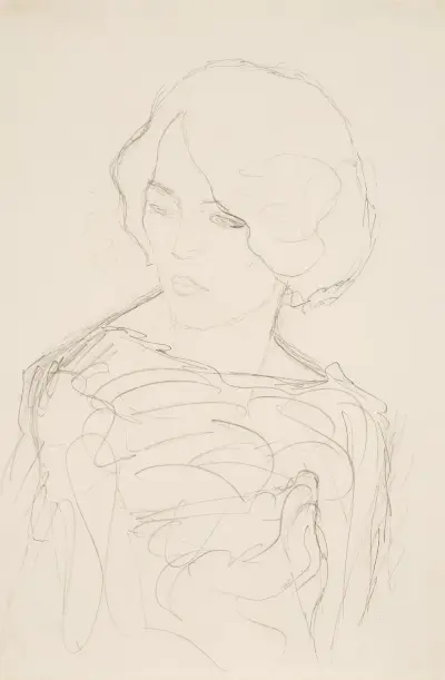 Portrait of a lady, 1916 av Gustav Klimt