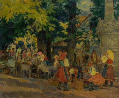 Fair in Marianka, Gustáv Mallý
