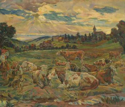 Lunch of a Cowherd, Gustáv Mallý