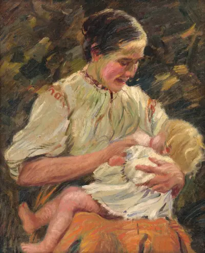 Mother Nursing, Gustáv Mallý