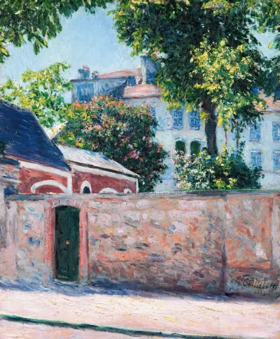 Maisons À Argenteuil av Gustave Caillebotte